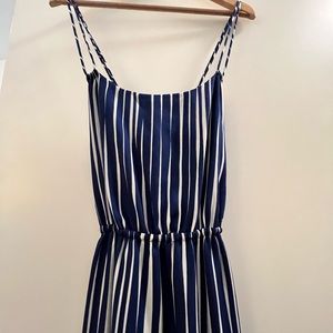 Banana Republic blue and white striped maxi summer dress